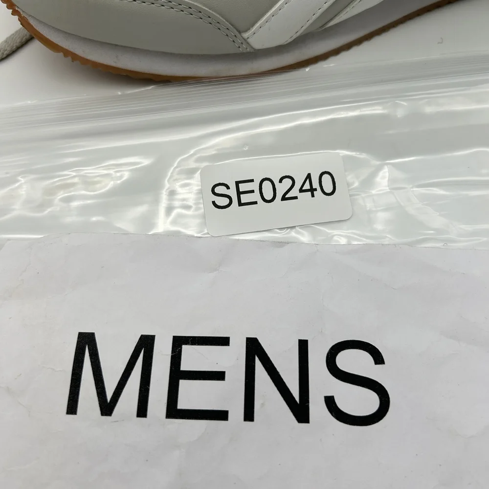 Reebok Shoes Mens Size 6 Classic Nylon 119598 Gray White Retro Sneakers Gum Sole